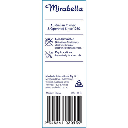 Mirabella Led Candle Filament Ses 4w 470lm Warm White 1 Pack