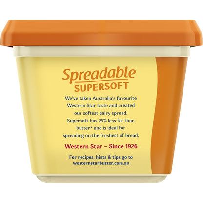 Western Star Spreadable Butter Tub Supersoft 500g