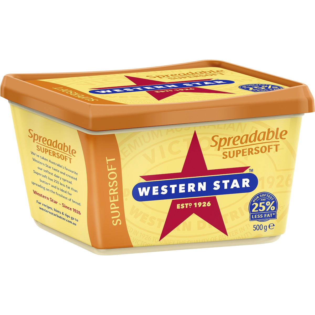 Western Star Spreadable Butter Tub Supersoft 500g