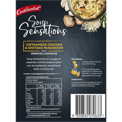 Continental Soup Sensations Vietnamese Chicken & Shiitake Mushroom 40g