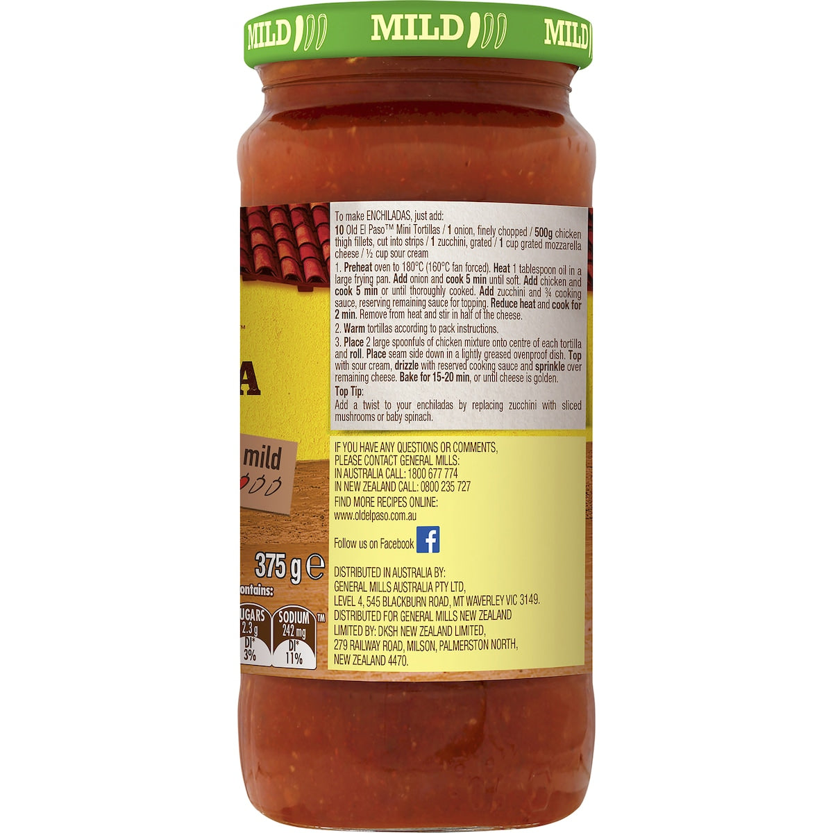Old El Paso Enchilada Cooking Sauce 375g