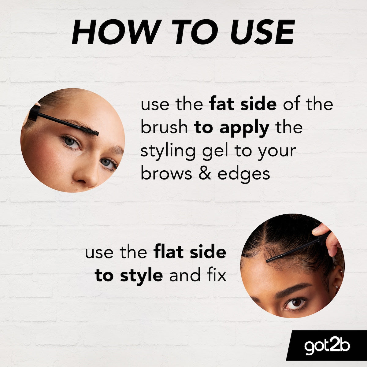 Got2b Glued 4 Brows & Edges Hair Wand 16ml