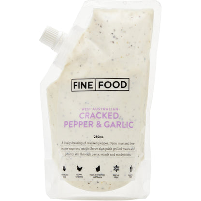 Fine Food Salad Dressing Black Pepper & Garlic With Parmesan 250ml
