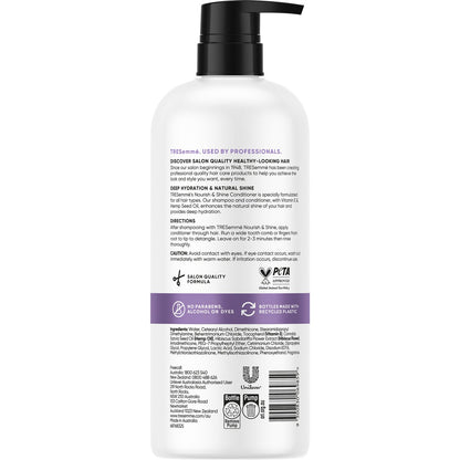 Tresemme Nourish & Shine Conditioner With Vitamin E & Hemp Seed Oil 940ml