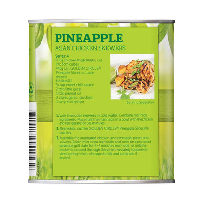 Golden Cire Australian Pineapple Slices In Juice - 440g