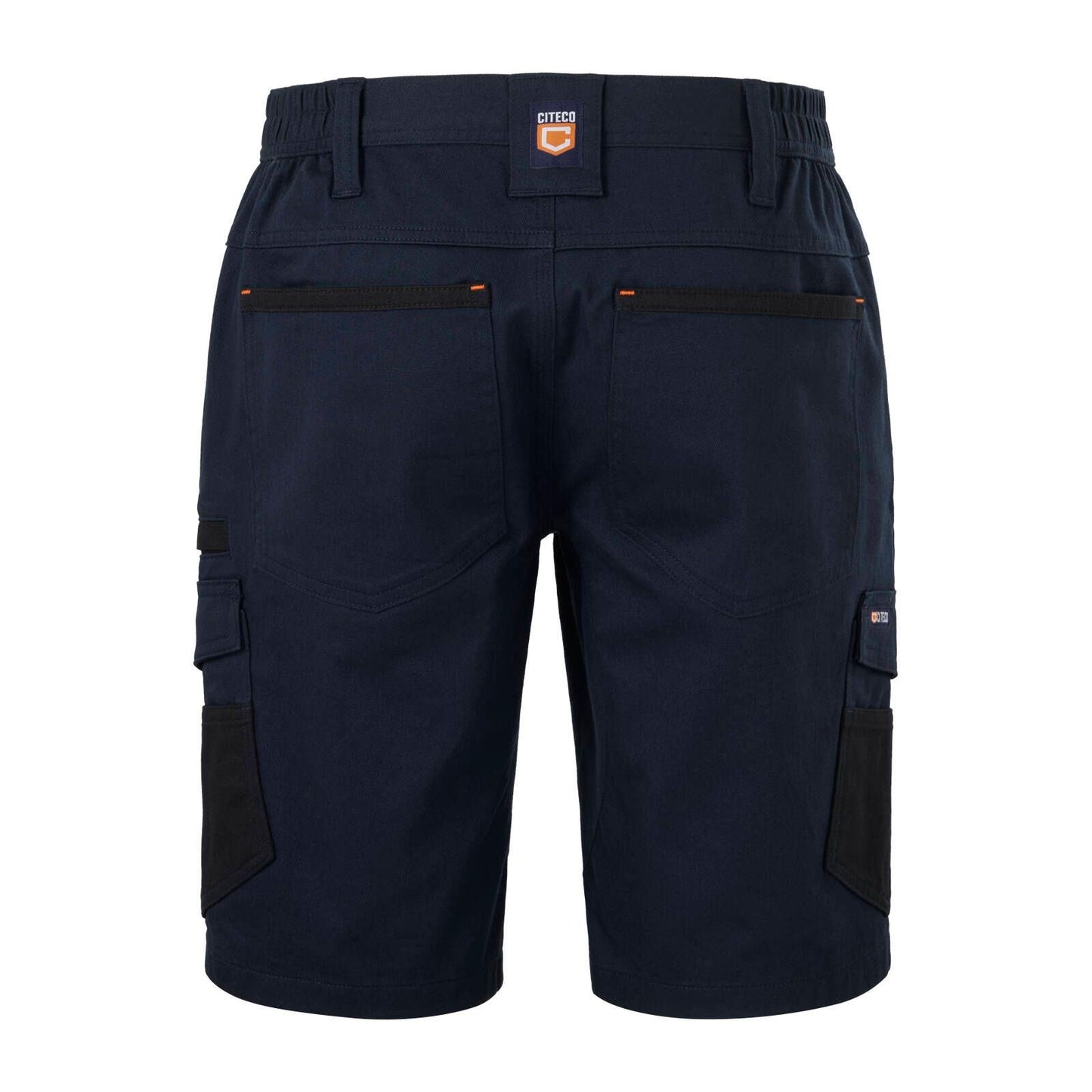 Citeco Navy Mid Shorts Cotton Stretch Cargo - Size 107r