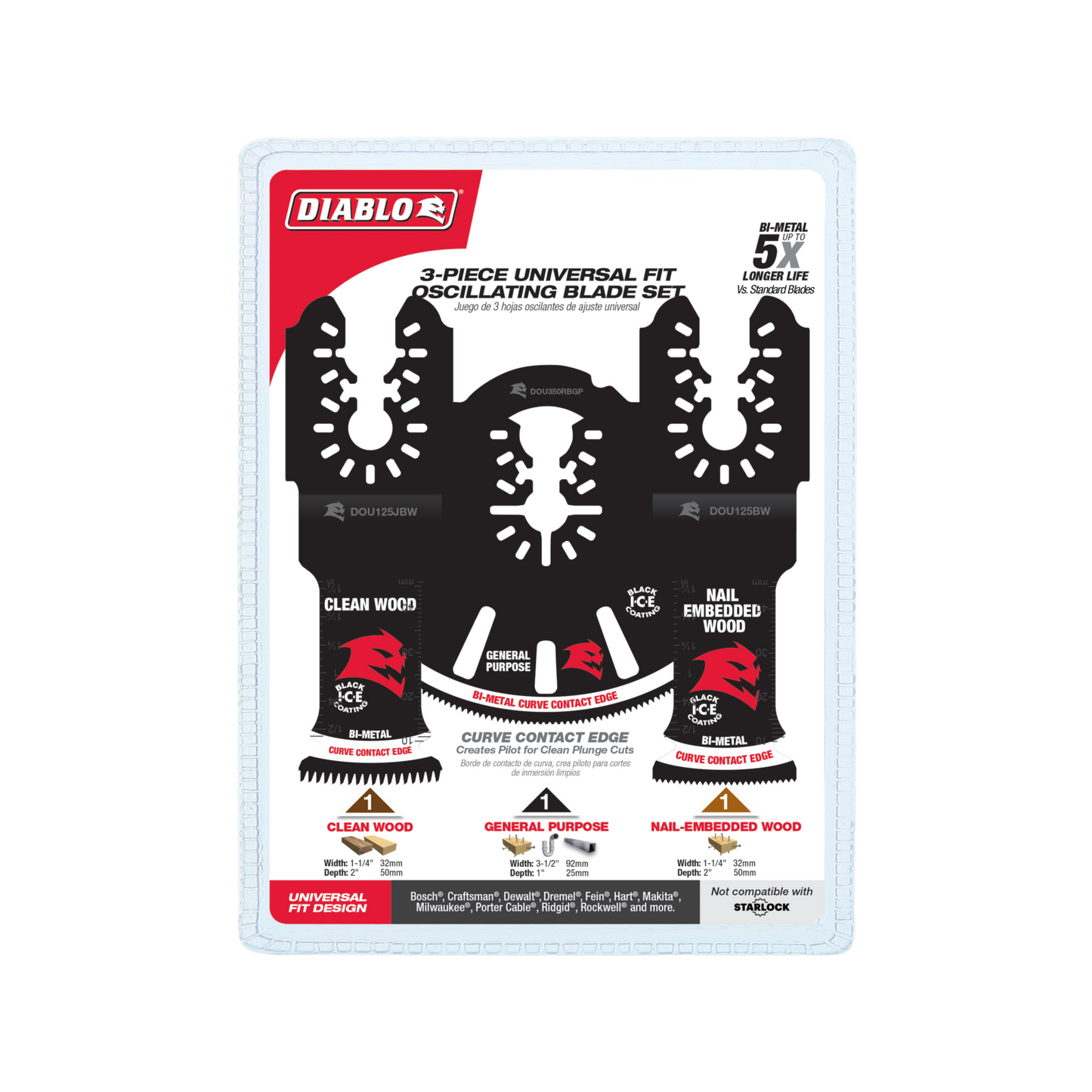 Diablo Multi Tool Blade Set - 3 Piece