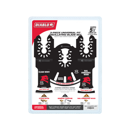 Diablo Multi Tool Blade Set - 3 Piece