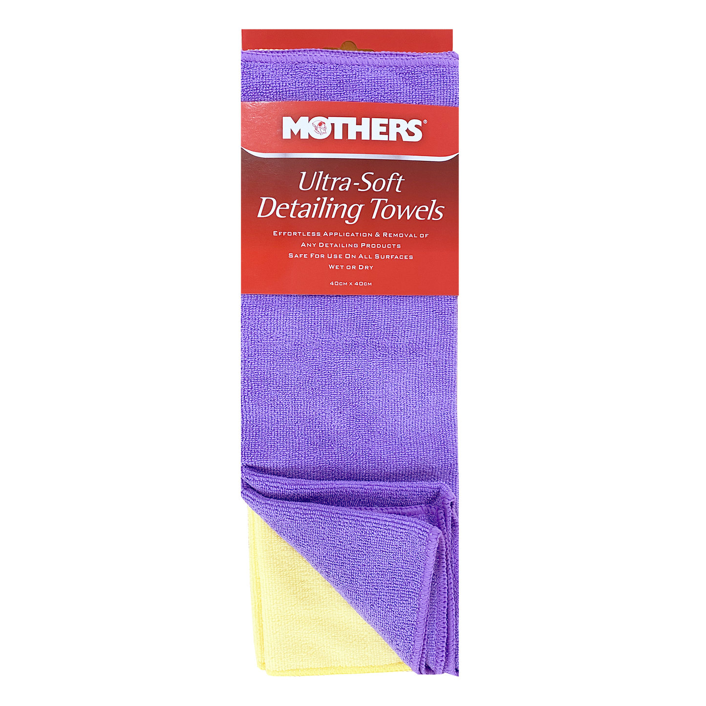 Mothers Ultra Soft Detailing Towels - 400mm - 4 Pack - Blue