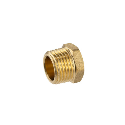 Brasshards Brass Threaded Hex Plug - 15mm