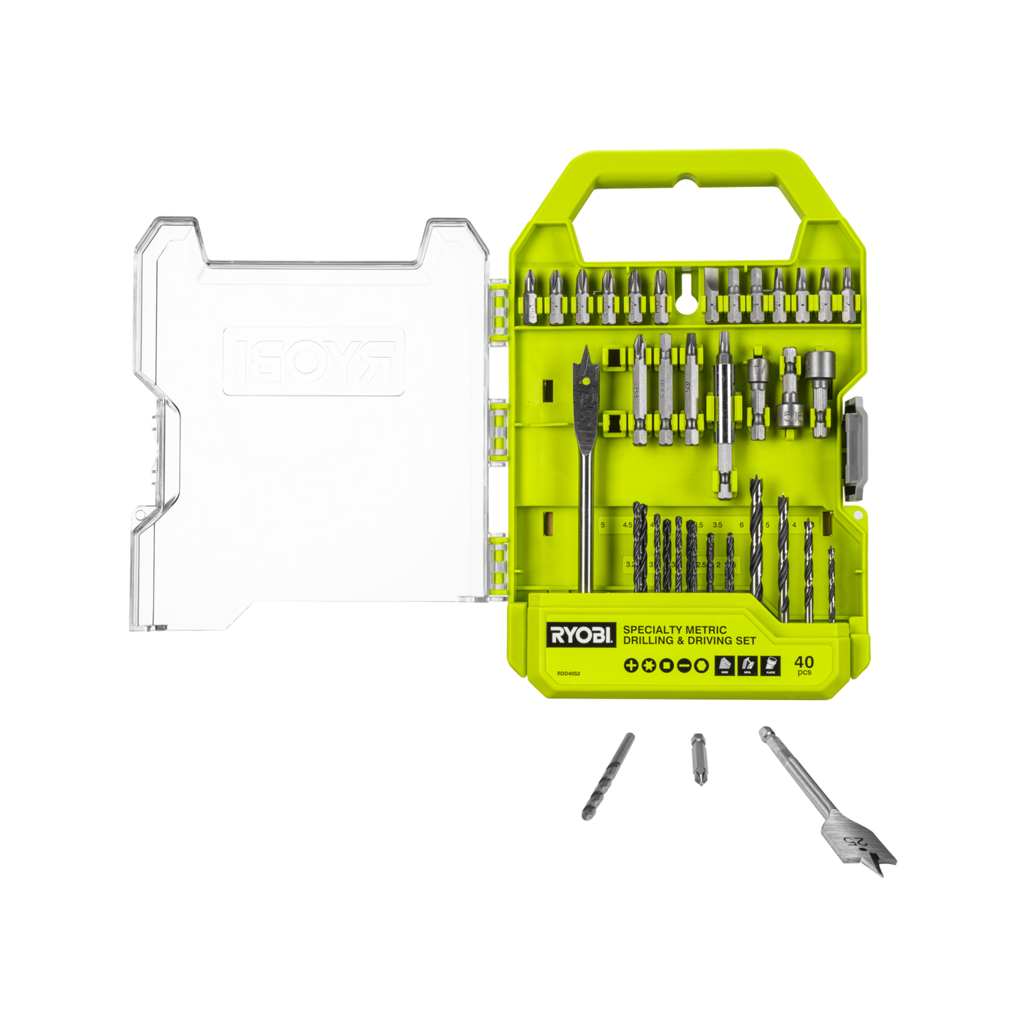 Ryobi Specialty Metric Drill and Drive Set - 170 x 245mm - 40 Piece