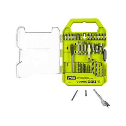 Ryobi Specialty Metric Drill and Drive Set - 170 x 245mm - 40 Piece