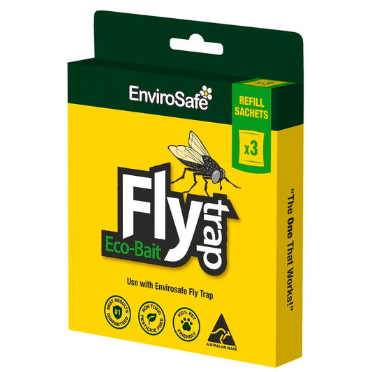 Envirosafe Fly Attractant - Food Grade - Non-Toxic - 3 Pack