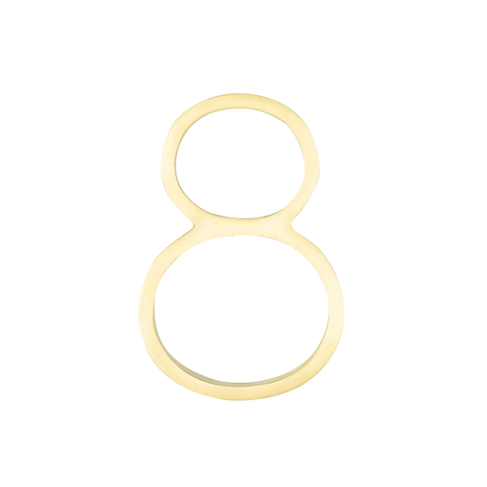 Sandleford Brass Toorak Number - 8 - 120mm