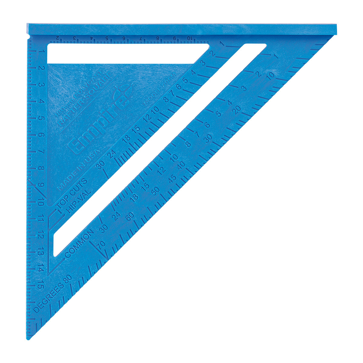 Empire 180mm Metric Polycast Rafter Square - Lightweight - Durable - Accurate