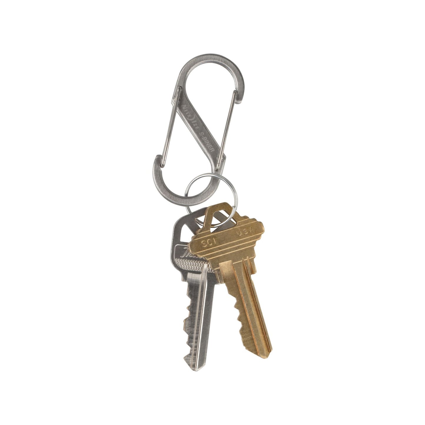 Nite Ize S Biner Dual Carabiner - 49 x 22 x 8mm - 3 Pack - Black