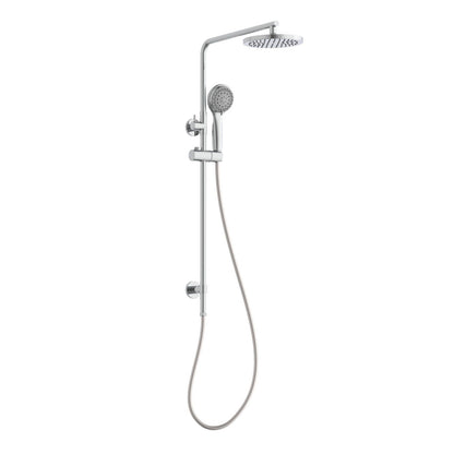 Estilo 3 Function Twin Rail Shower Set Chrome