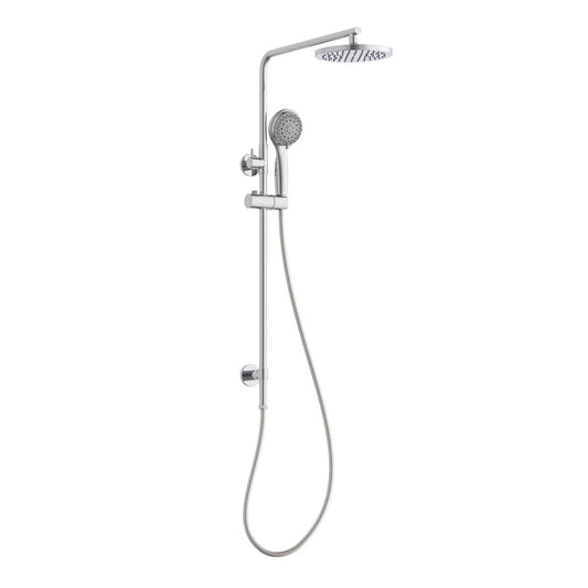 Estilo 3 Function Twin Rail Shower Set Chrome