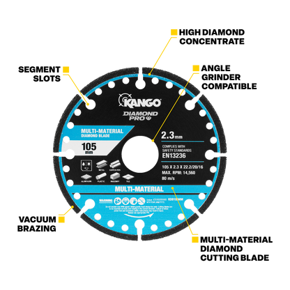Kango Multi Material Diamond Blade - 125mm