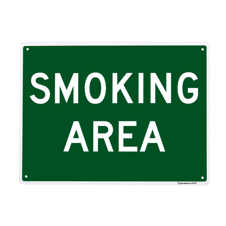 Sandleford Smoking Area Sign - 300 x 225mm