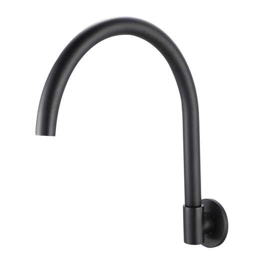 Shaw Mason Black Matte Swivel Wall Mounted Spout - 250mm