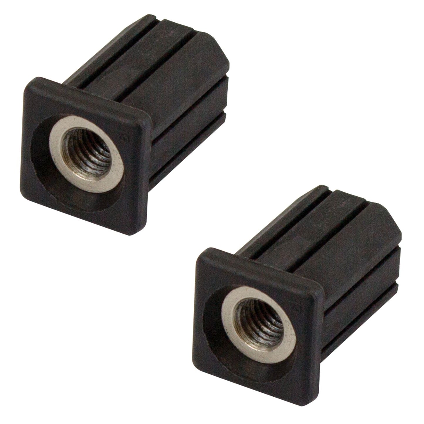 Richmond Square Threaded Tube Insert - M8 - 19mm - 2 Pack