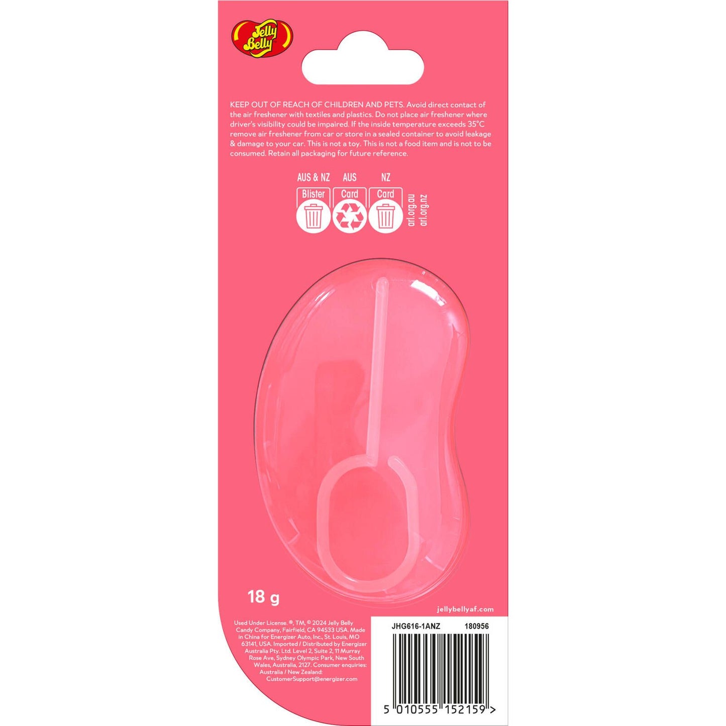 Jelly Belly Tutti Fruitti Air Freshener - 88 x 190mm