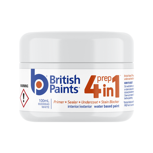 British Paints 4 In 1 Prep Primer - 100ml
