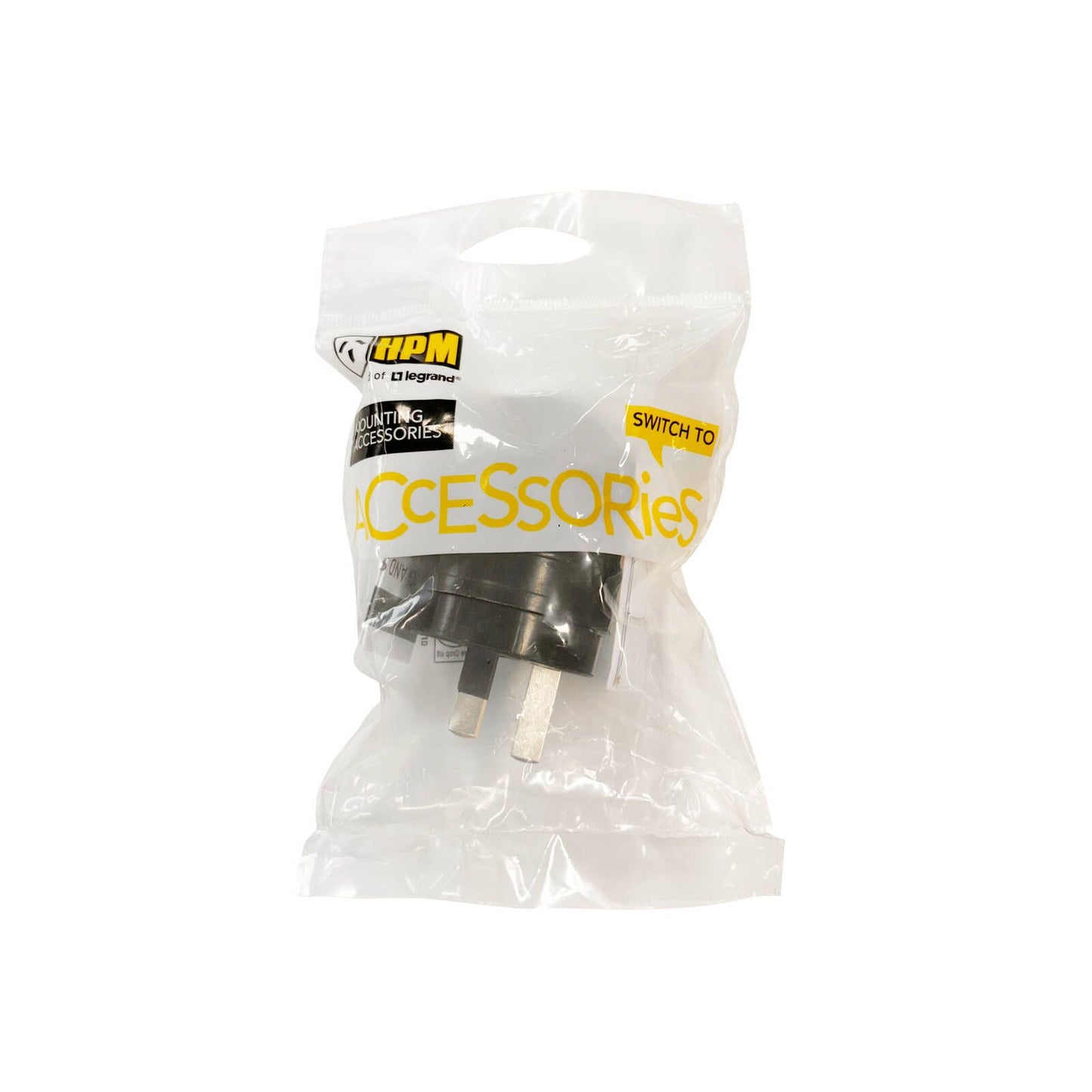 HPM Rewirable Rubber Plug Top - 10A - Black