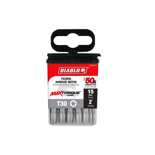 Diablo Power Torx Bit T30 x 2" 15 Pack