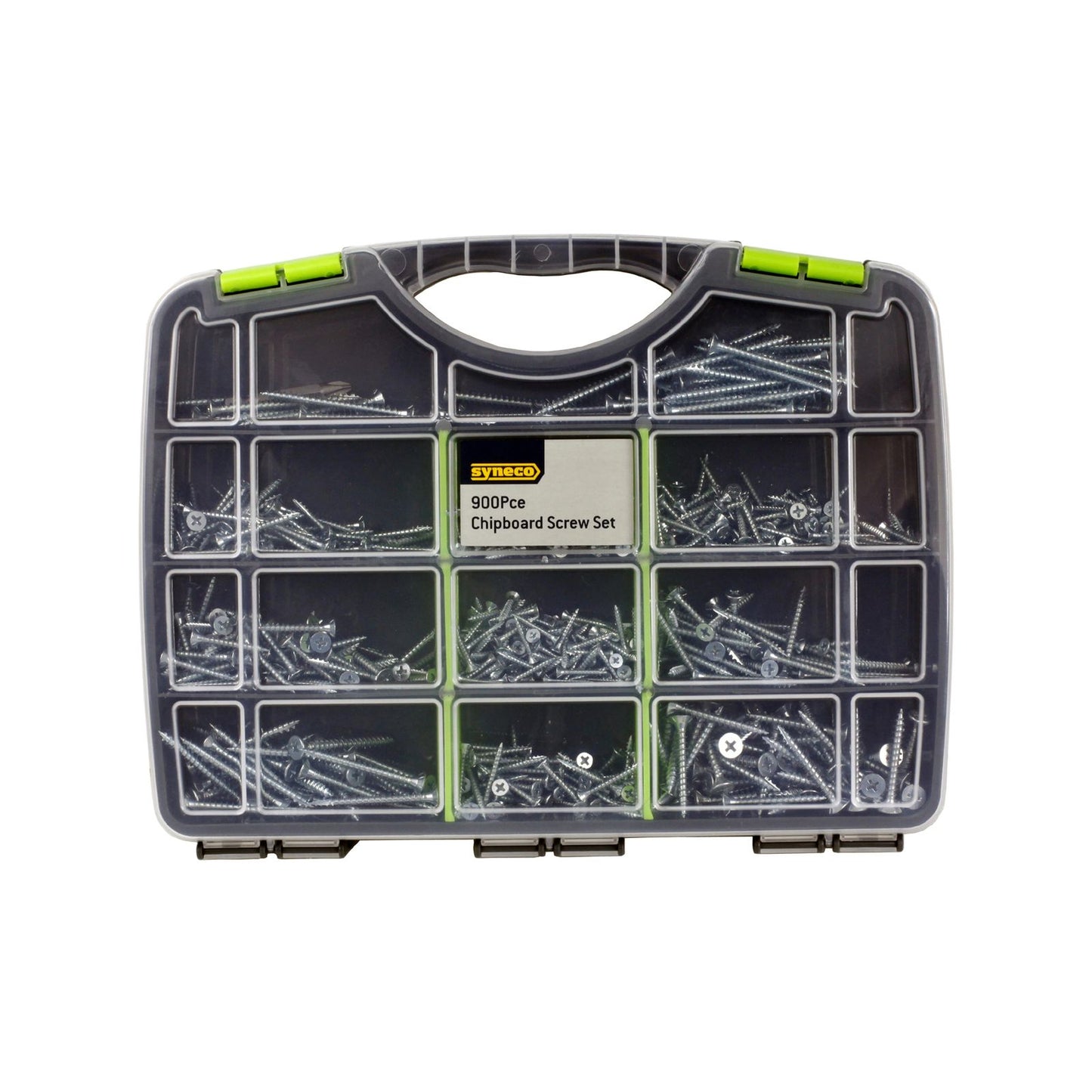 Syneco Chipboard Screw Set - 900 Piece - 308 x 240 x 50mm