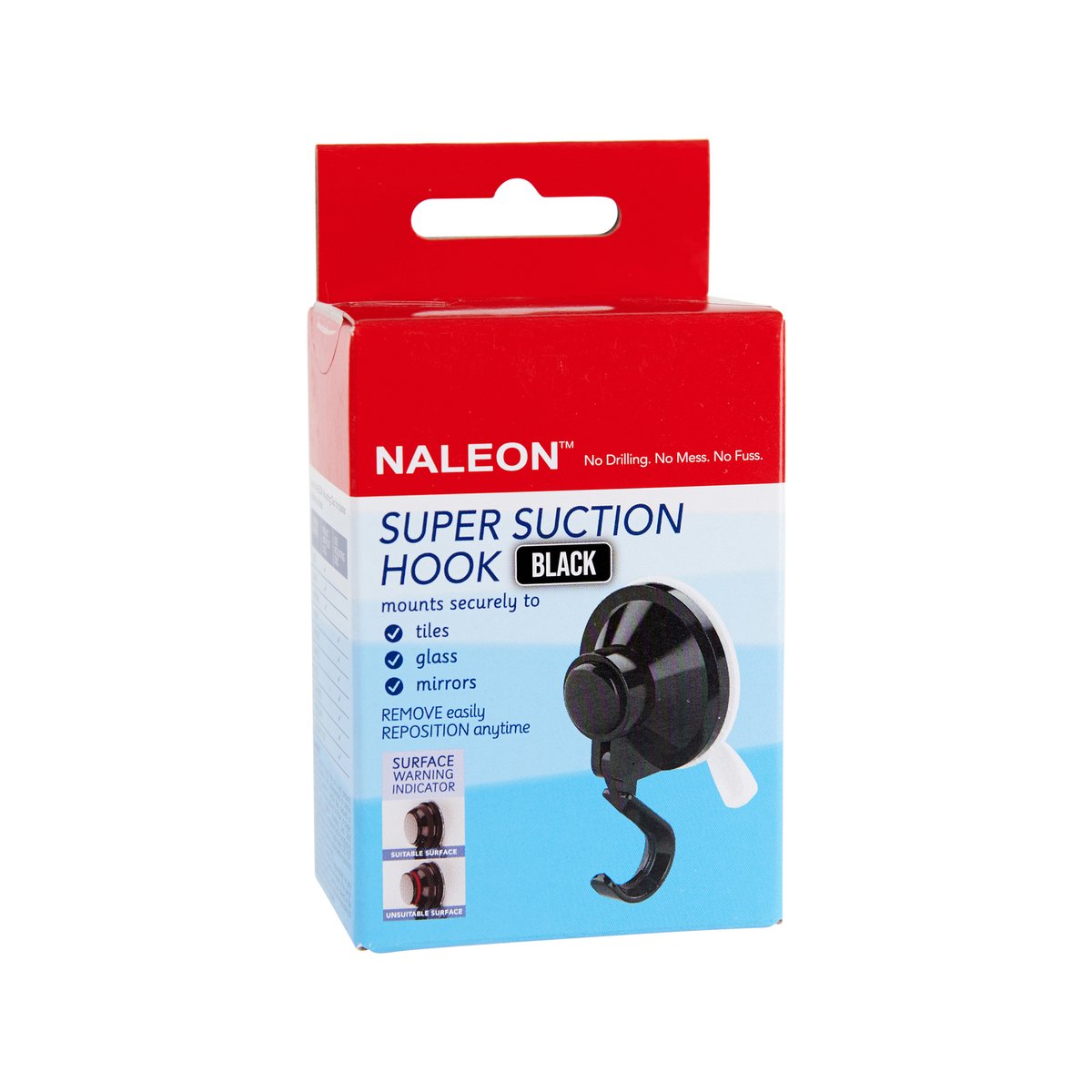 Naleon Super Suction Hook - 3kg - ABS Plastic - Strong Lasting Suction