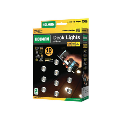 Holman Deck Light - 18mm - Stainless Steel - Waterproof IP67