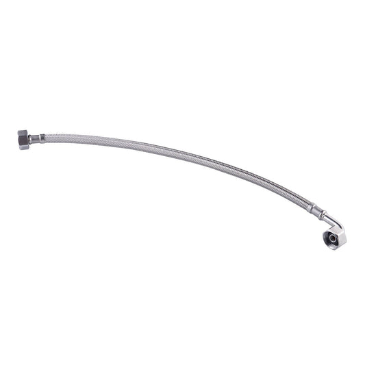 Kinetic 600mm Stainless Steel Flexible Braided Hose Bent Elbow Water Connector