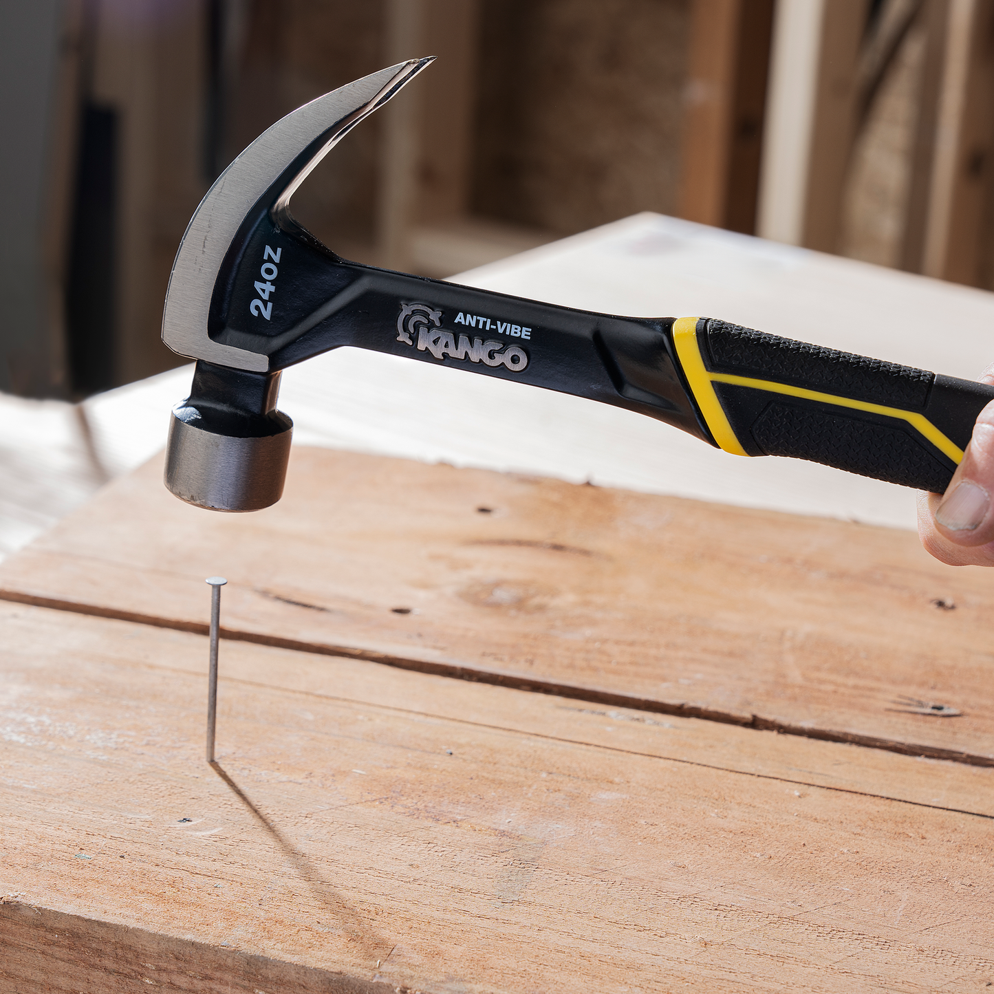 Kango Anti Vibe Steel Claw Hammer - 24oz - 350mm