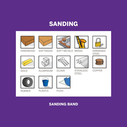 Dremel Sanding Band 120 Grit - 13mm - Brown - 6 Pack - Smooth Finishes