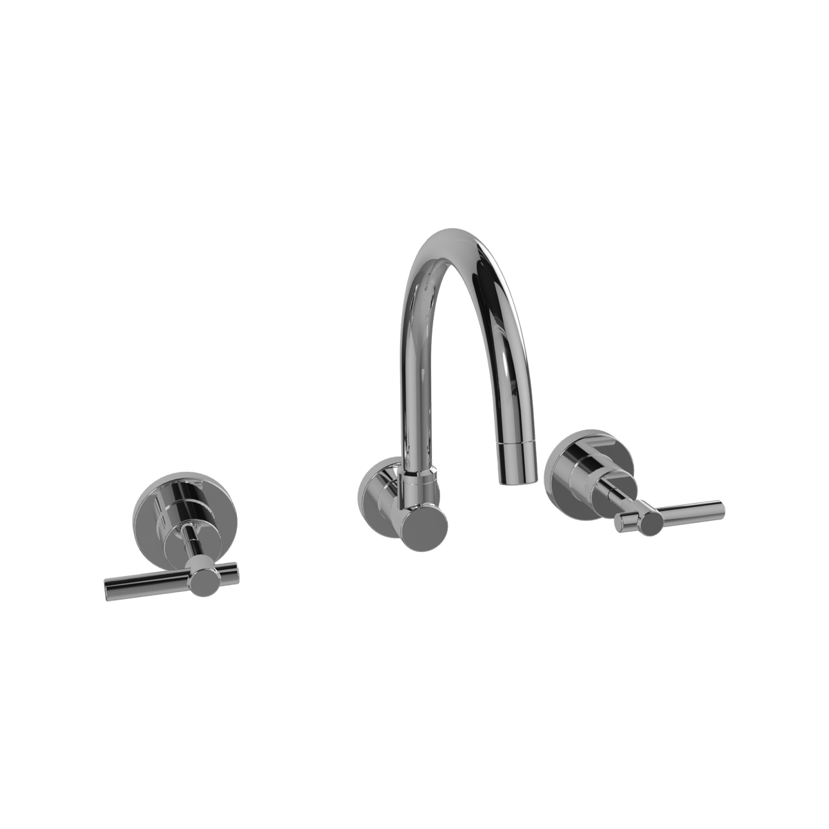 Ezyfix Chrome Modern Lever Wall Sink Set 3/4 Turn 5L Min Benefit