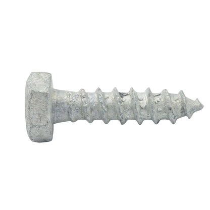 Zenith Hot Dip Galvanised Hex Head Coach Screws - M6 x 25mm - 25 Pack
