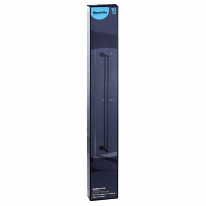 Mondella 935mm Matte Black Resonance Double Towel Rail - 2 Towel Capacity