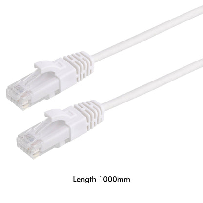 Antsig Ultra Thin Cat6A RJ45 Ethernet Cable - 1m - White