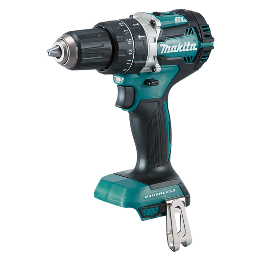 Makita Brushless Compact Hammer Driver Drill - 60Nm - 18V - Skin Only - DHP484Z