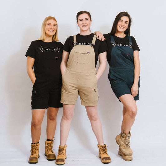 Green Hip All Women Shortalls - Gardener Green - Size 10