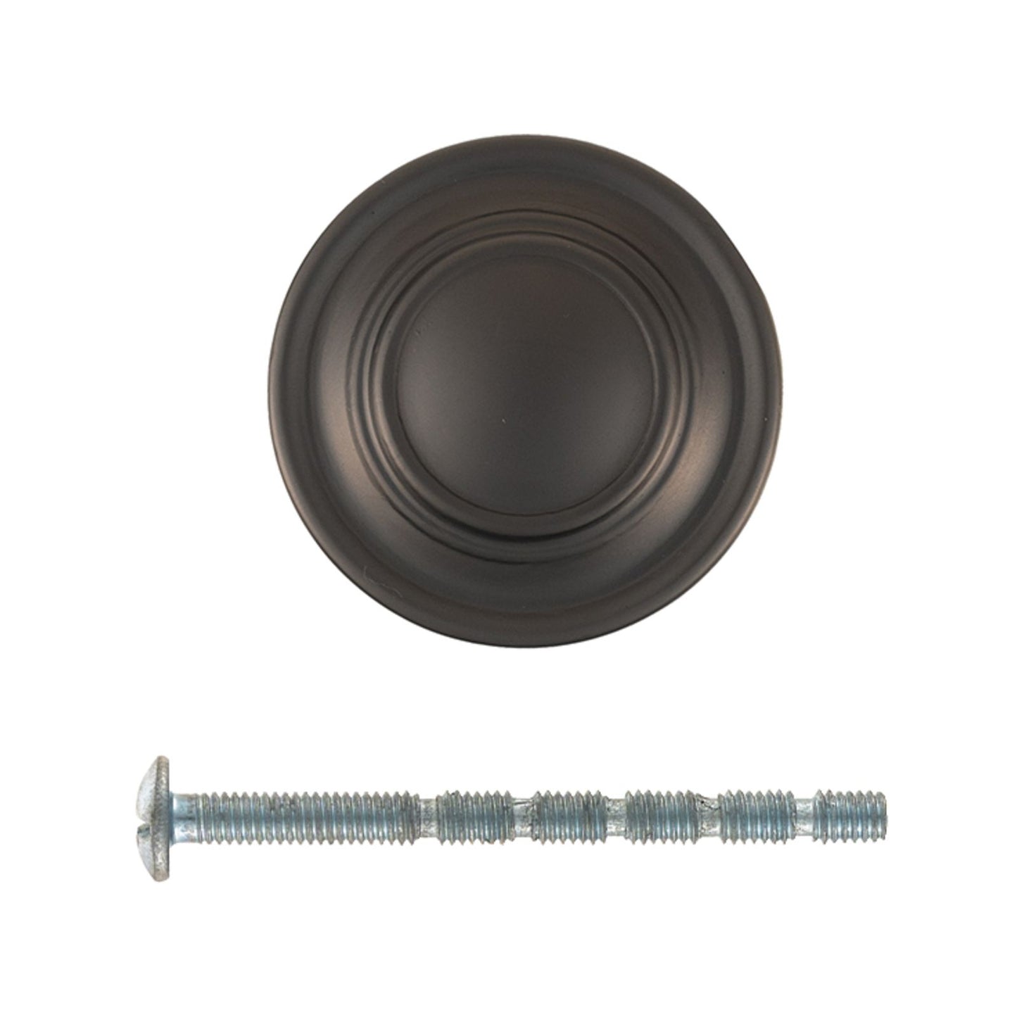Taskmaster Round Cabinet Knob - 34mm - Gunmetal