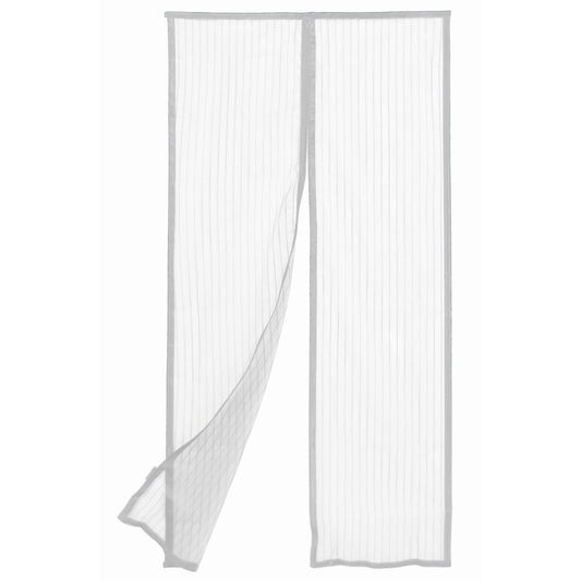 Pillar White Magnetic Flyscreen Door Curtain 90 x 200cm