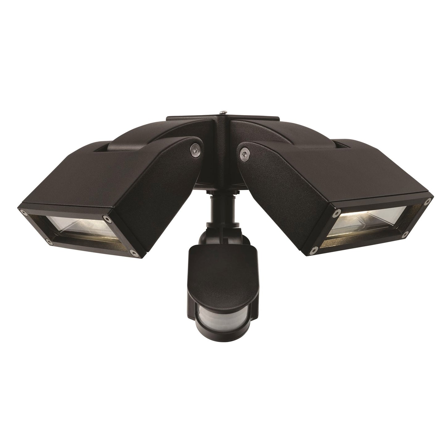 Brilliant Black LED Nighthawk Sensor Flood Light - 24W - 400 x 350mm