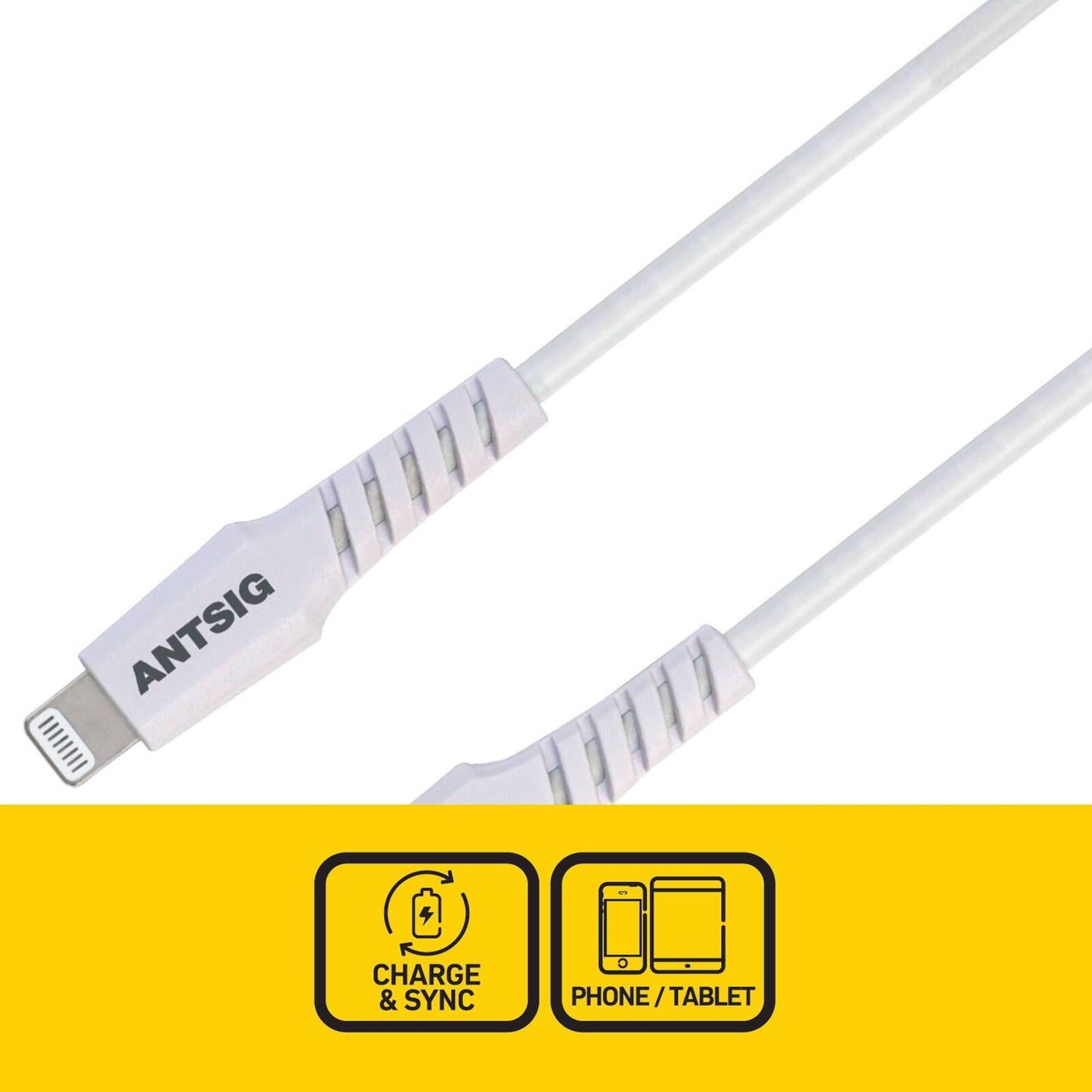 Antsig USB C to Lightning Cable - 1m - White