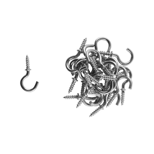Everhang Cup Hooks - 8mm - Zinc Plated - 25 Pack