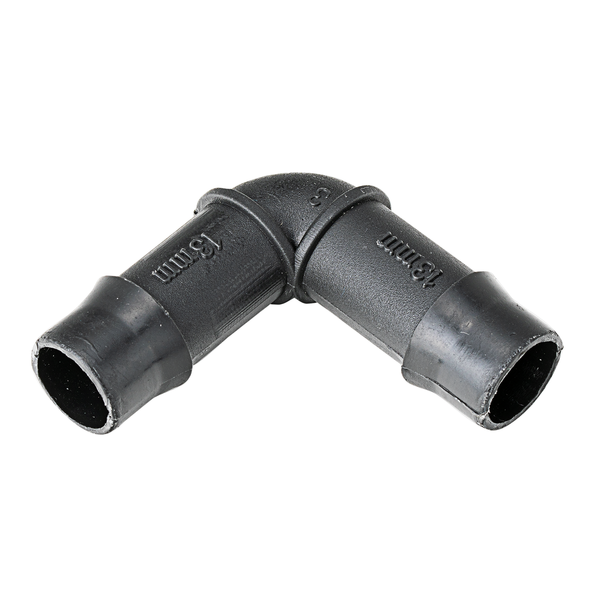 K Rain 13mm Barbed Elbow - 10 Pack - Black - Irrigation Connector