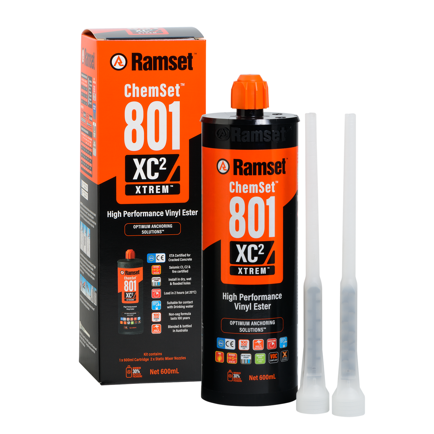 Ramset Chemset 801 Xtrem Xc Chemical Anchor - 600ml