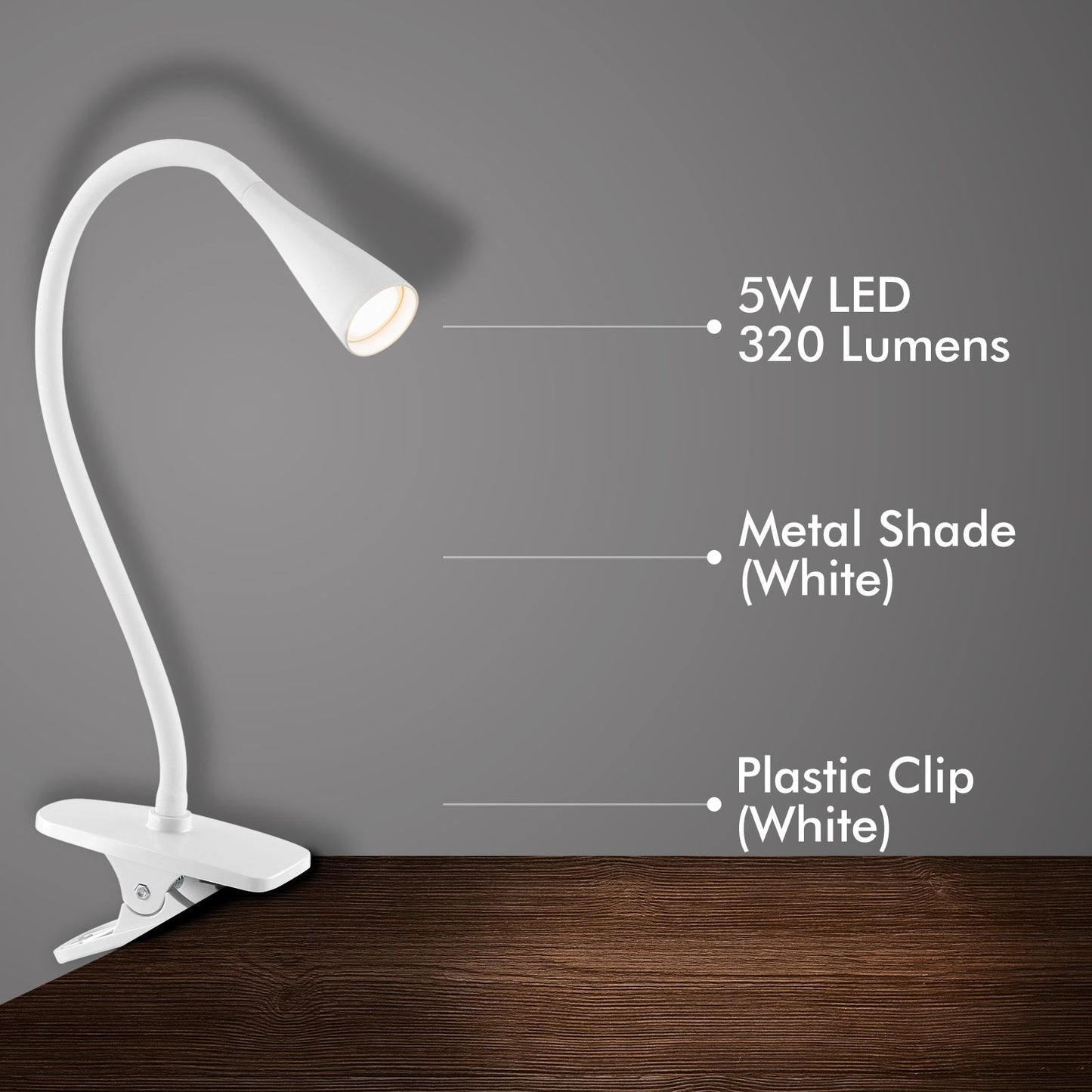 Verve Design Clip Lamp - 225mm